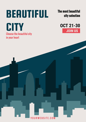 Beautiful City Selection Poster Design