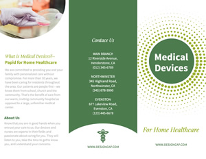 Medicine and Biology Brochure Design
