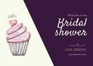 Simple Wedding Bridal Shower Card Design