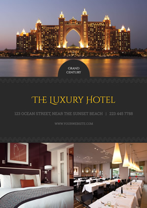 Luxury Hotel Poster Poster Design