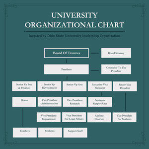 University Organizational Chart Chart Design