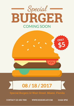 Catering Special Burger Flyer Design
