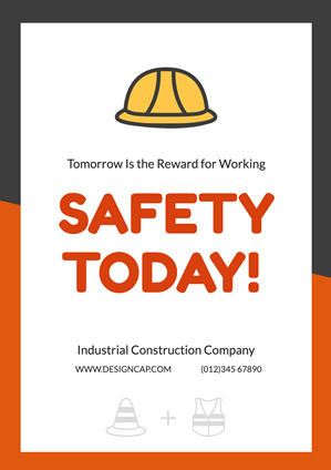Safety Poster Industrial Poster Design