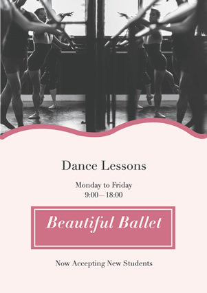 Ballet Dance Lesson Flyer Flyer Design