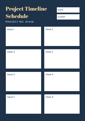 Project Timeline Schedule Schedule Design