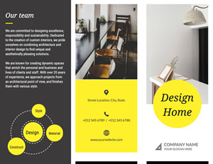 Interior Design Brochure Design