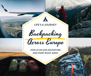 Backpacking Trip Facebook Post Design