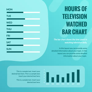 Hours of Television Watched Bar Chart Chart Design