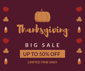 Thanksgiving Big Sale Facebook Post Design