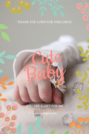 Cute Baby Pinterest Graphic Design