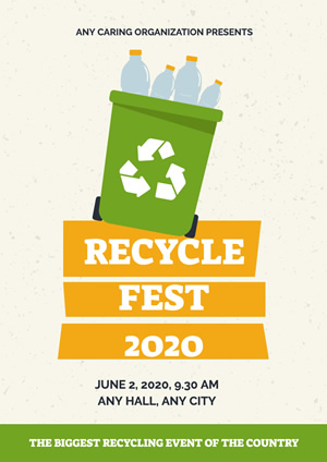 Waste Recycling Publicity Poster Poster Design
