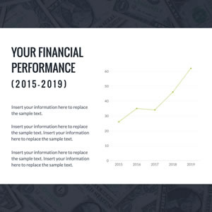 Financial Performance Line Chart Chart Design