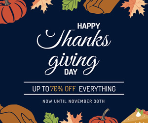 Thanksgiving Day Sale Facebook Post Design