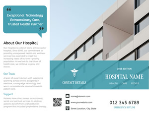 Advancing Hospital Brochure Design