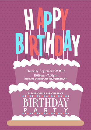 Party Birthday Poster Design