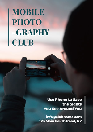 Mobile Photography Club Flyer Design