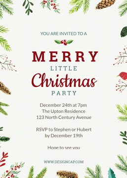 Party Christmas Invitation Invitation Design