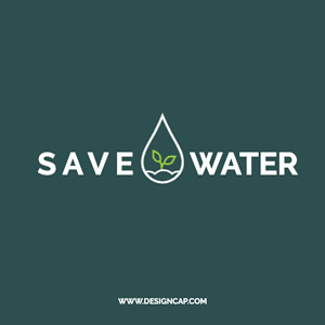 Save Water Logo Design