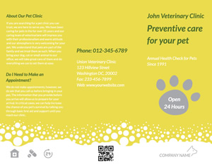 Pet Care Brochure Design