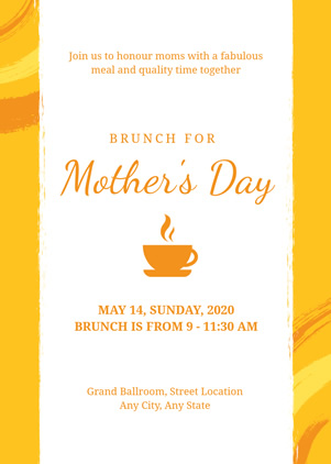 Mothers Day Brunch Invitation Design