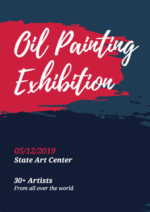 Artistic Oil Painting Exhibition Poster Poster Design