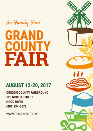 Festival County Fair Poster Design