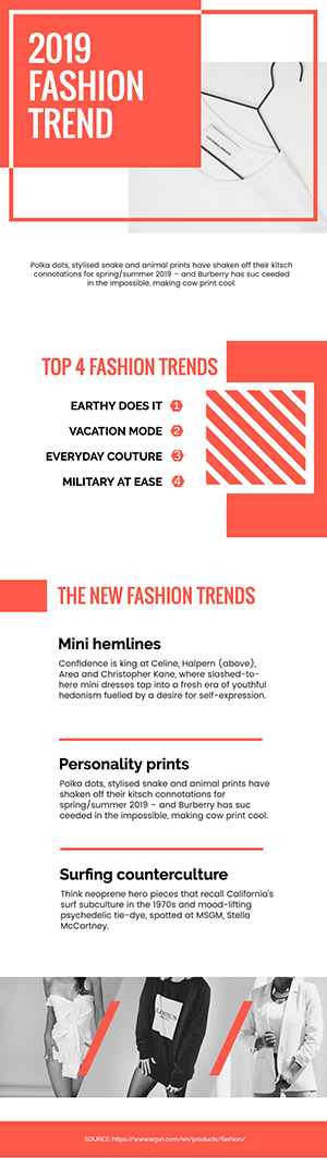 Fashion Trend Infographic Design