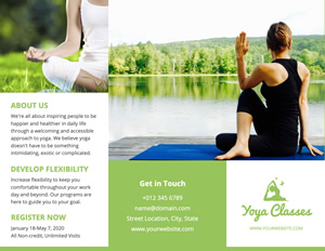 Yoga Exercise Brochure Design