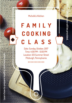 Education Cooking Class Flyer Design