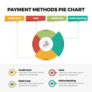 Payment Methods Pie Chart Design