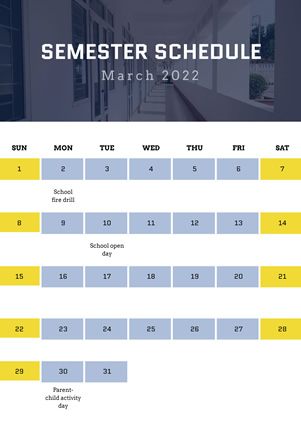 Semester Schedule Design