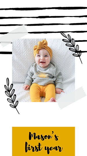 Baby Collage design