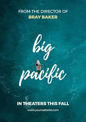 Pacific Ocean Movie Poster Design
