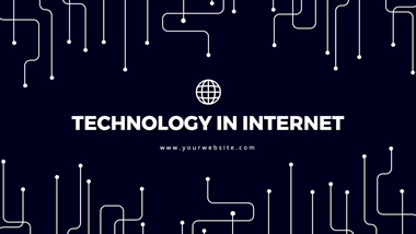 Technology in Internet YouTube Channel Art Design