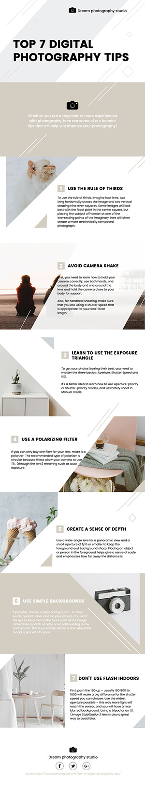 Photography Studio Business Infographic Design