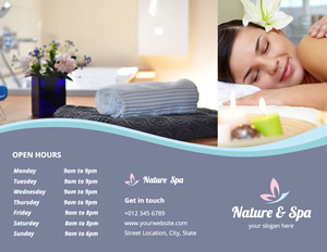 Relaxing Spa Brochure Design