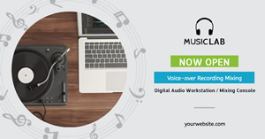 Music Recording Facebook Ad Facebook Ad Design