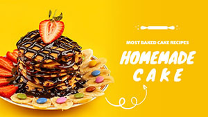 Homemade Cake YouTube Thumbnail Design