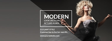 Elegant Lady Facebook Cover Design