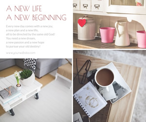 New Life Facebook Post Design