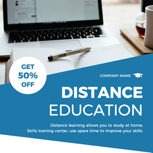 Distance Education Instagram Post Instagram Post Design